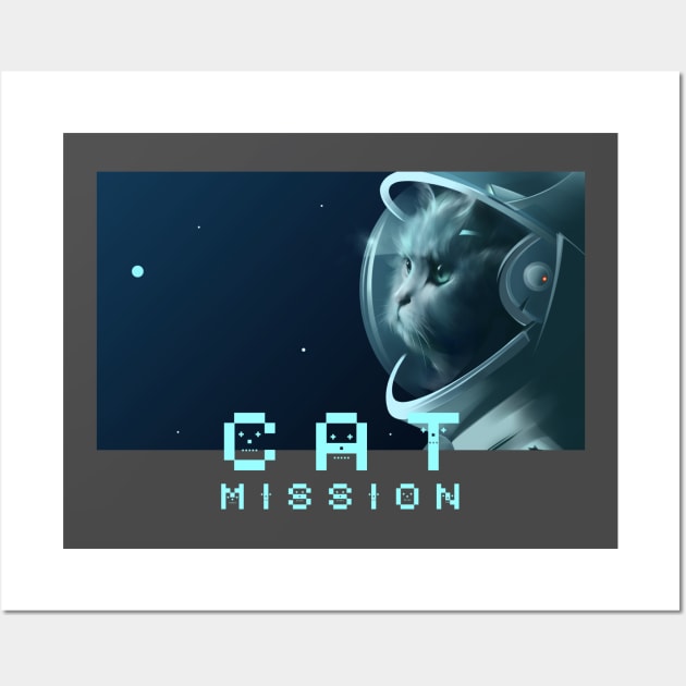 Cat Mission Wall Art by MadToys